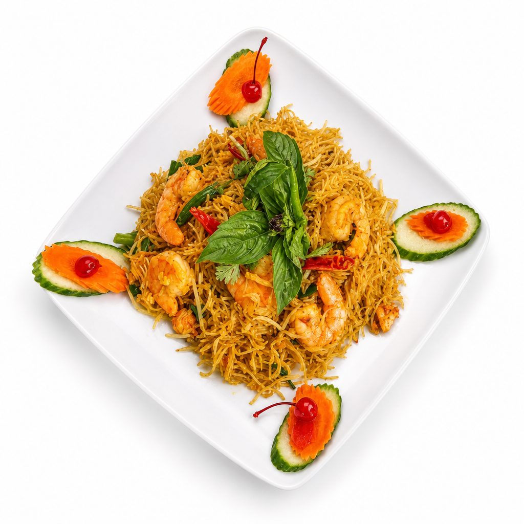 S6. Singapore Noodles - Bún Xào.