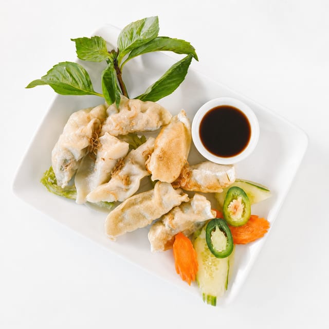A6. Dumpling Crispy or Steamed - Bánh Xếp Chiên & Hấp.