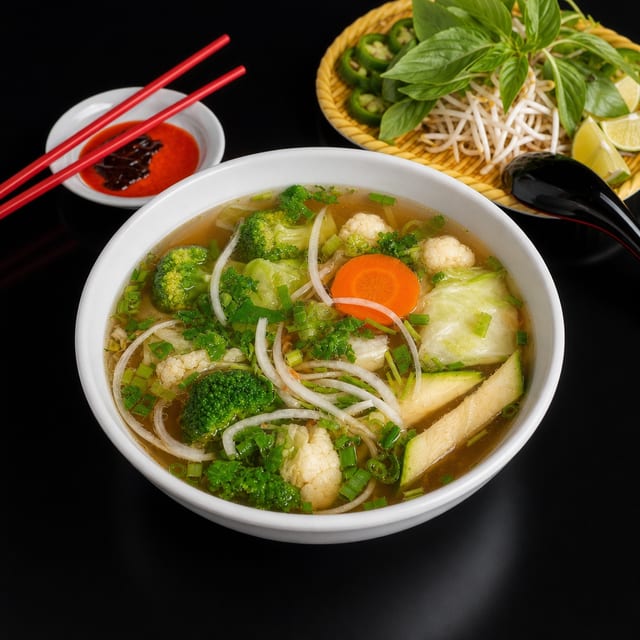 P11. Vegetables Tofu with Fried Onion - Chay (M).