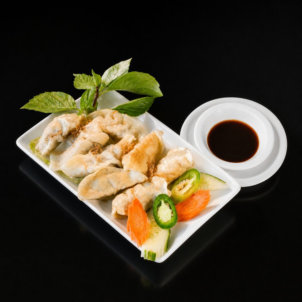 A6. Dumpling Crispy or Steamed - Bánh Xếp Chiên & Hấp.