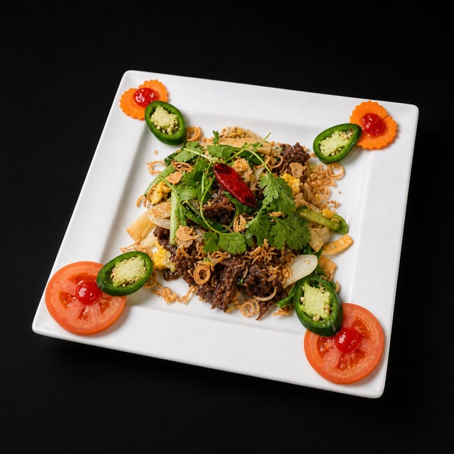 S9. Mongolian Beef - Mông Gò Bò.