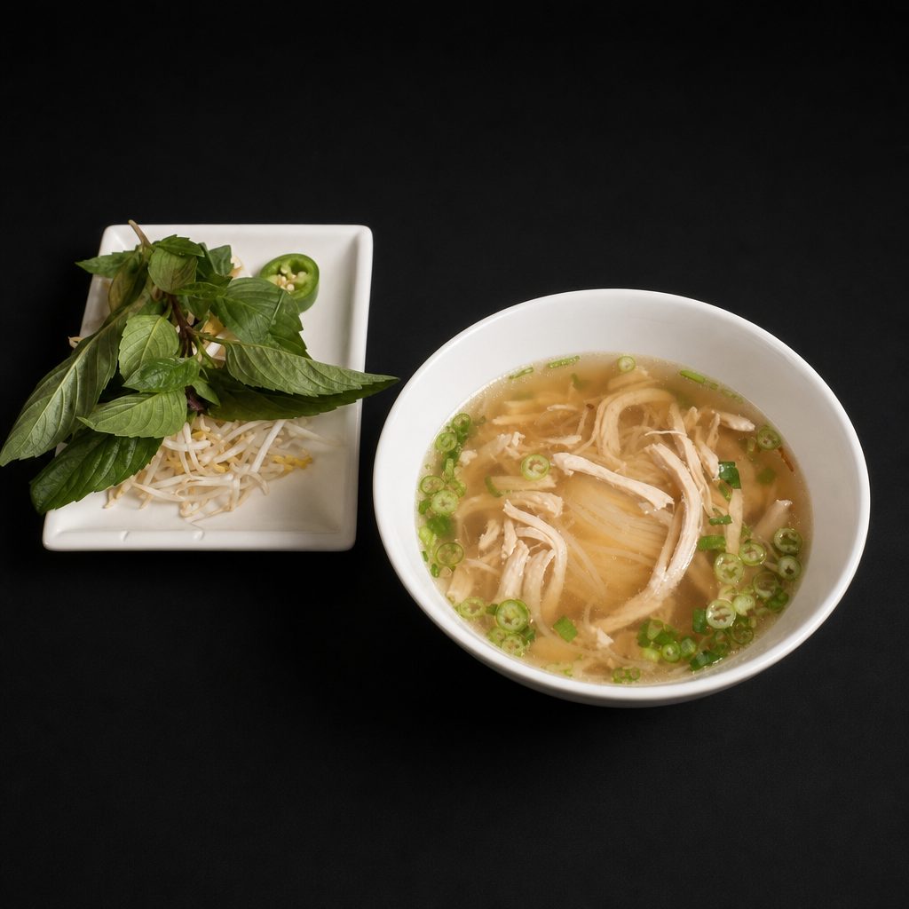 P10. Chicken with Fried Onion - Gà (M).