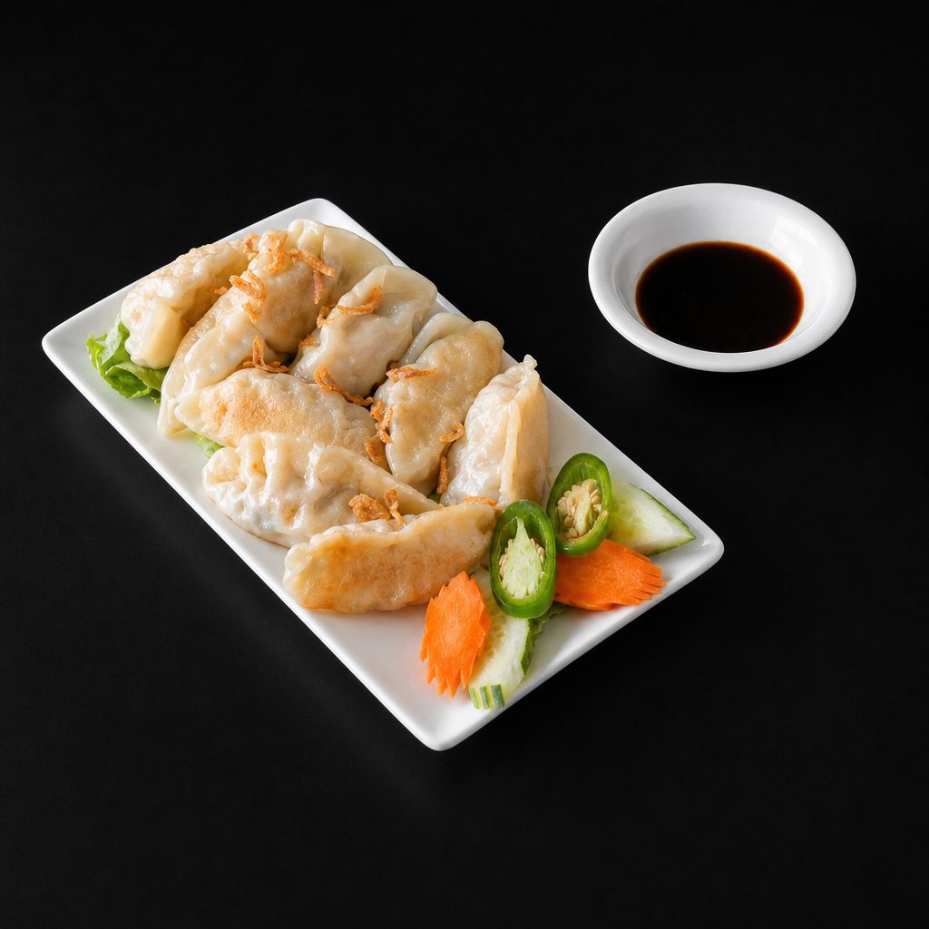 A9. Dumpling Crispy or Steamed - Bánh Xếp Chiên & Hấp.