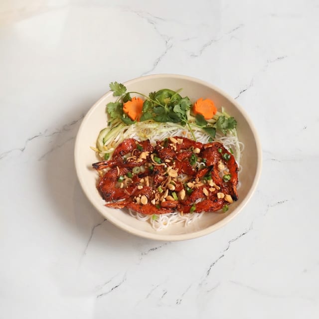 B4. Grilled Shrimp - Bún Tôm Nướng.