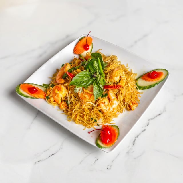 S6. Singapore Noodles - Bún Xào.