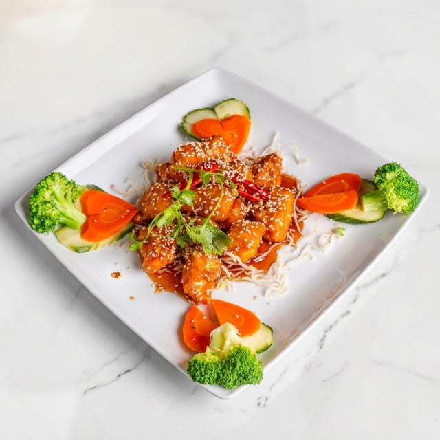 S2. Sesame Chicken - Gà Mè.