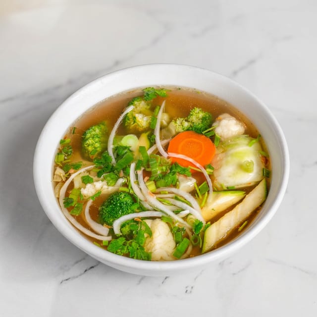 P11. Vegetables Tofu with Fried Onion - Chay (M).