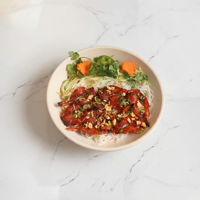 B4. Grilled Shrimp - Bún Tôm Nướng.