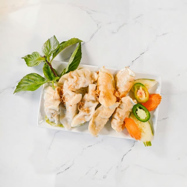 A9. Dumpling Crispy or Steamed - Bánh Xếp Chiên & Hấp.