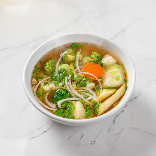 P11. Vegetables Tofu with Fried Onion - Chay (M).
