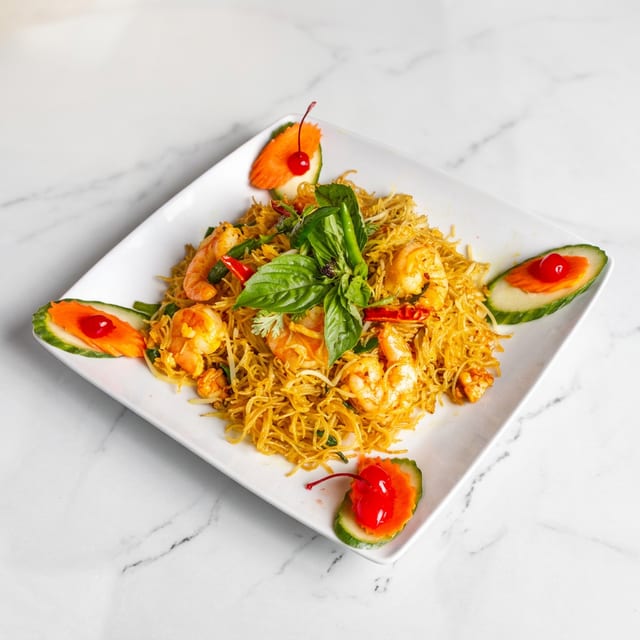 S6. Singapore Noodles - Bún Xào.