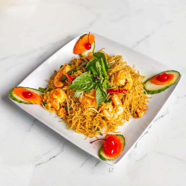 S5. Singapore Noodles - Bún Xào.